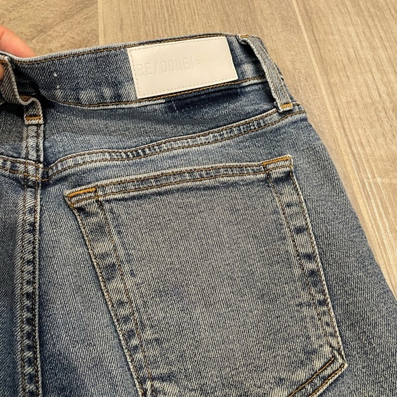 RE/DONE High Rise Ankle Crop in Mid 90s with Holes size 27 - Picture 11 of 13